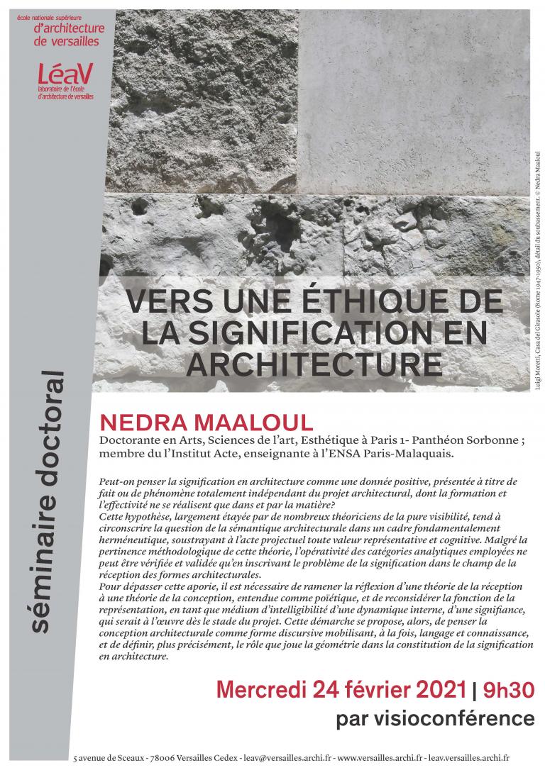 Séminaire doctoral, Nedra Maaloul, 24122021