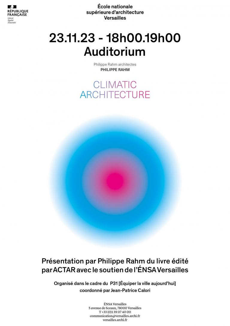 affiche climatic architecture