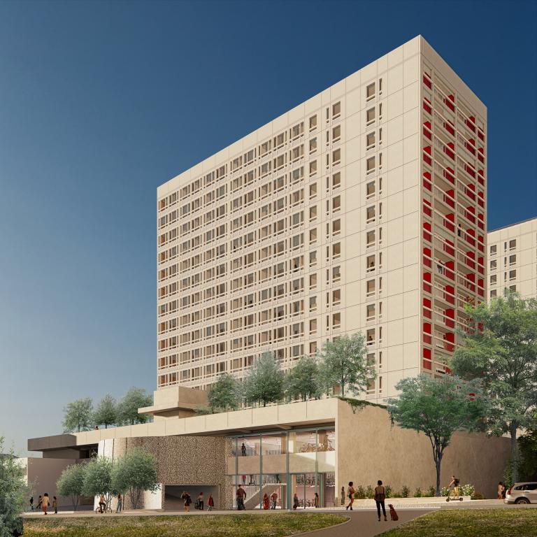 01 – TEC XX Résidence Compans, Paris 19e – Diagnostic et scénarios de réhabilitation thermique en site occupé pour 315 logements. 