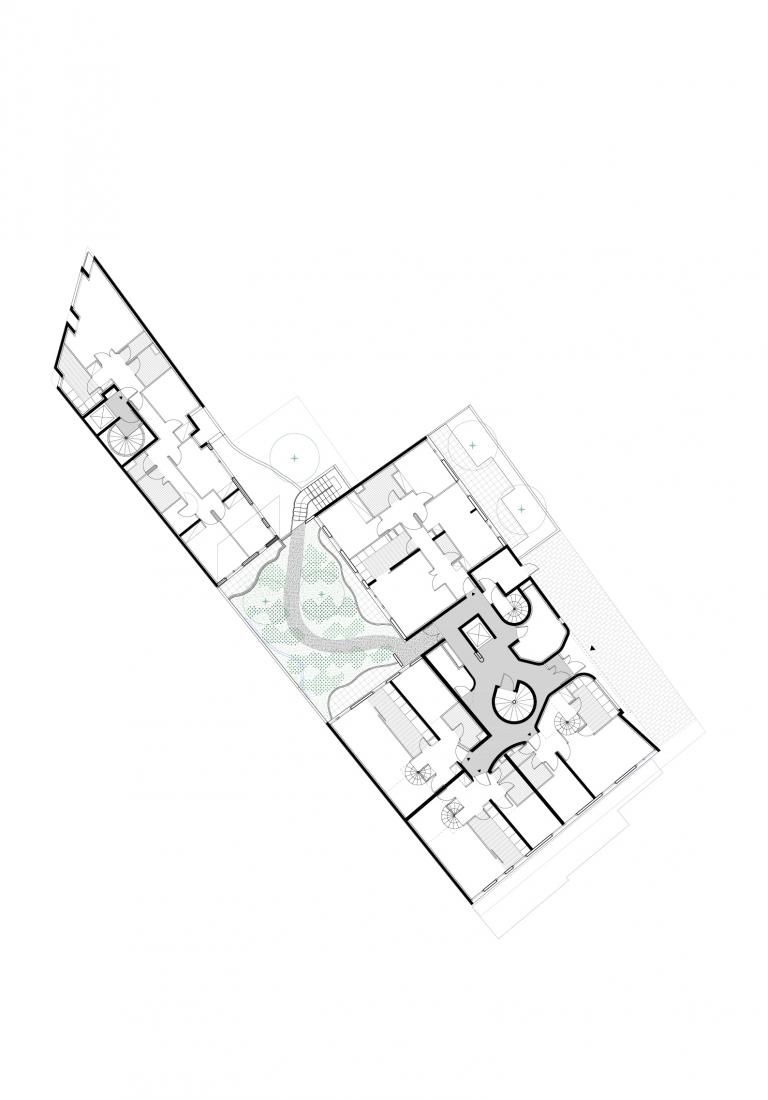 TEC XX - Site rues PIXÉRÉCOURT et DUÉE_plan R+1 et RDC 
